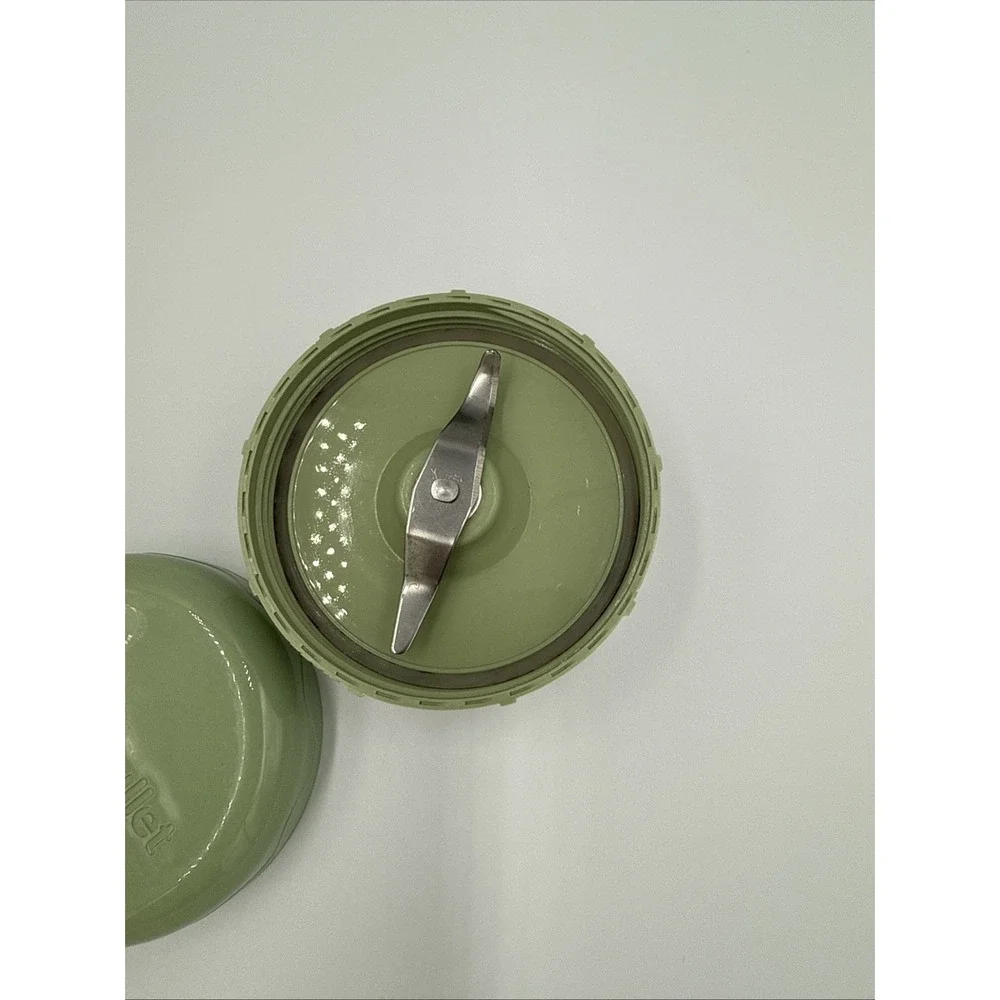 Baby Bullet Food Blender Processor Short Cup W/ Lid & Blade Replacement Parts